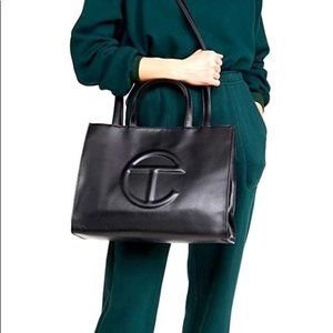 Telfar Medium Black Shopping Bag
